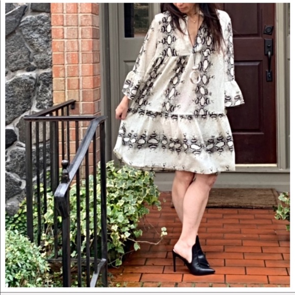 ✨LAST ONE✨PARIS✨  Snakeskin print  swing dress - Picture 3 of 5